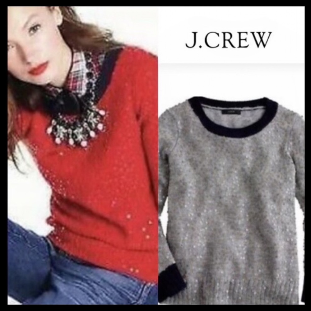 J.CREW Scattered Sequin Sweater